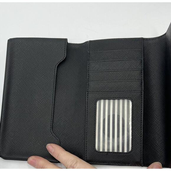 Kate Spade New York Saffiano Wristlet For Devices up to 5.7" Black Wallet Clutch - Picture 6 of 14